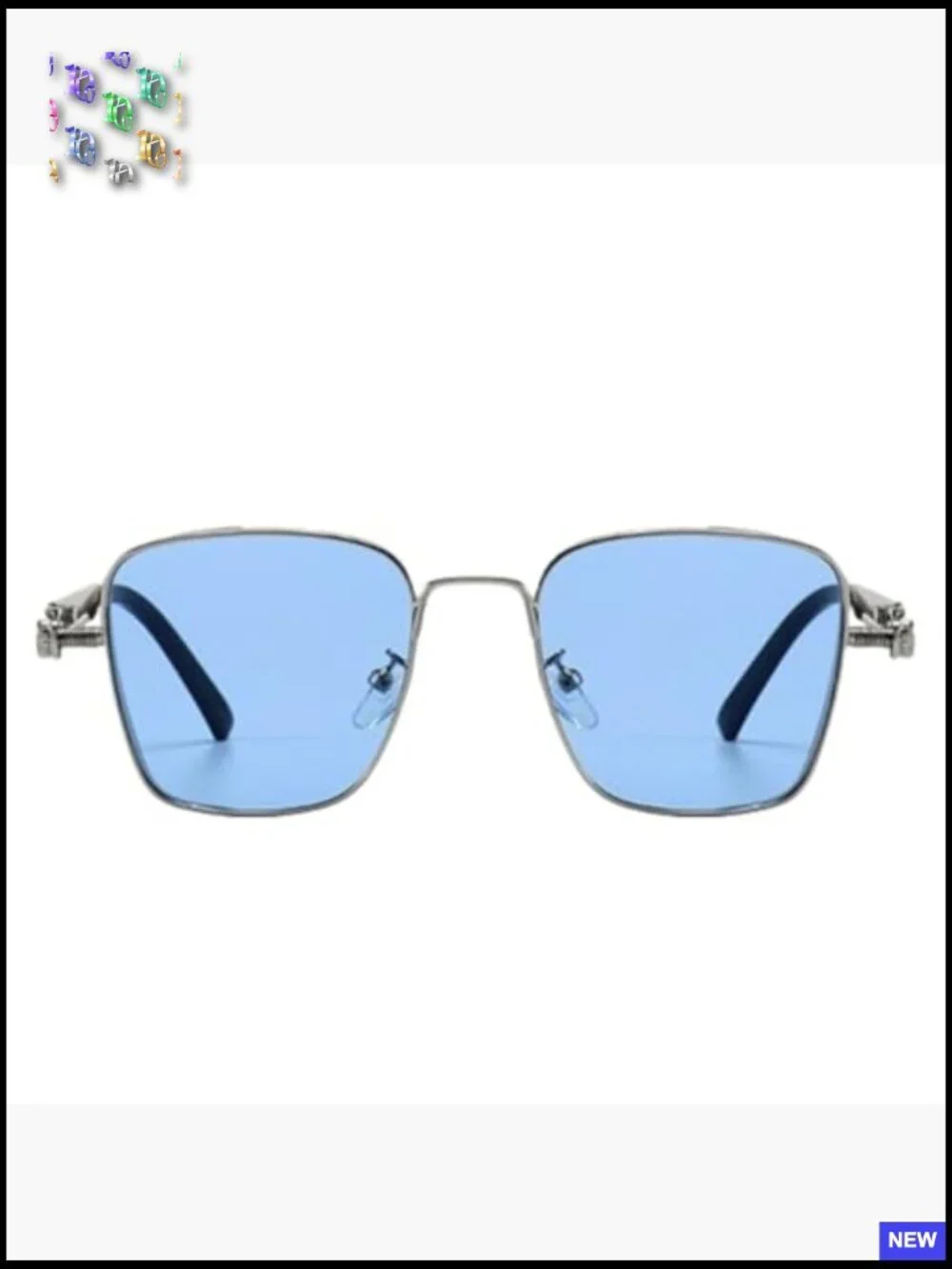 Steampunk Vintage Square Sunglasses Retro Metal Frame Unisex UV Protection